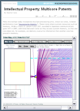 Patent map of NTT multicore processor patent - IPVision
