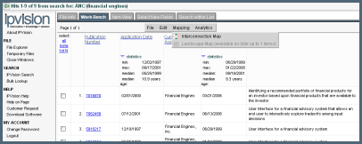 Patent Portfolio Interconnection Map Instructions in patent free software by IPVision